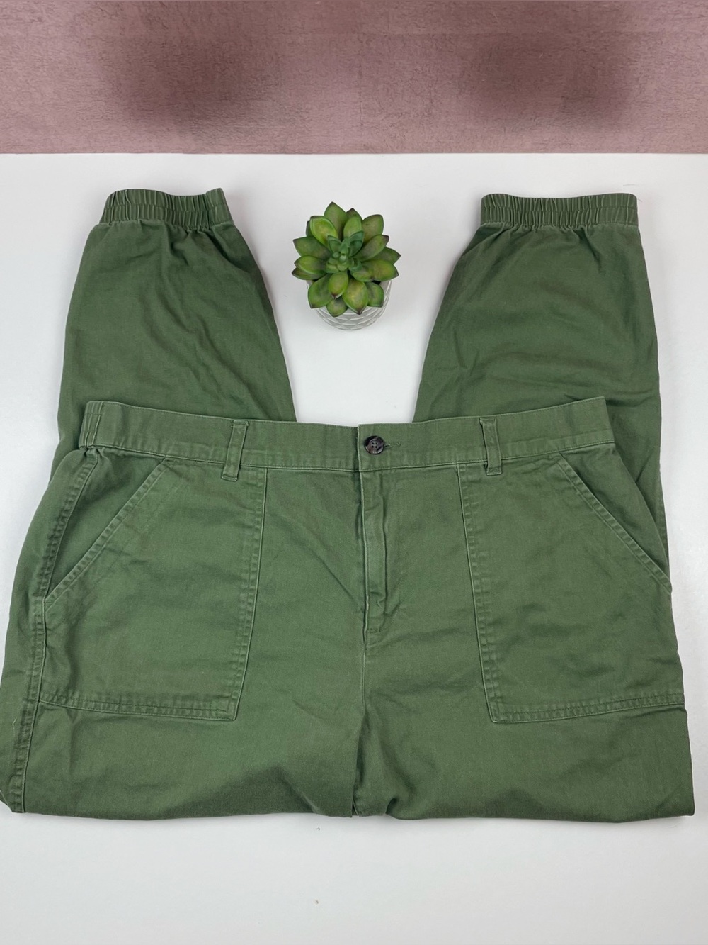 Gap Olive Green Jogger Pants Casual Women Size XL